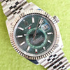SOLDOUT: Rolex Sky-Dweller 336934 Mint Green Dial Jubilee 42MM GMT Annual Calendar Factory Dial Factory Warranty Box and Papers 2024