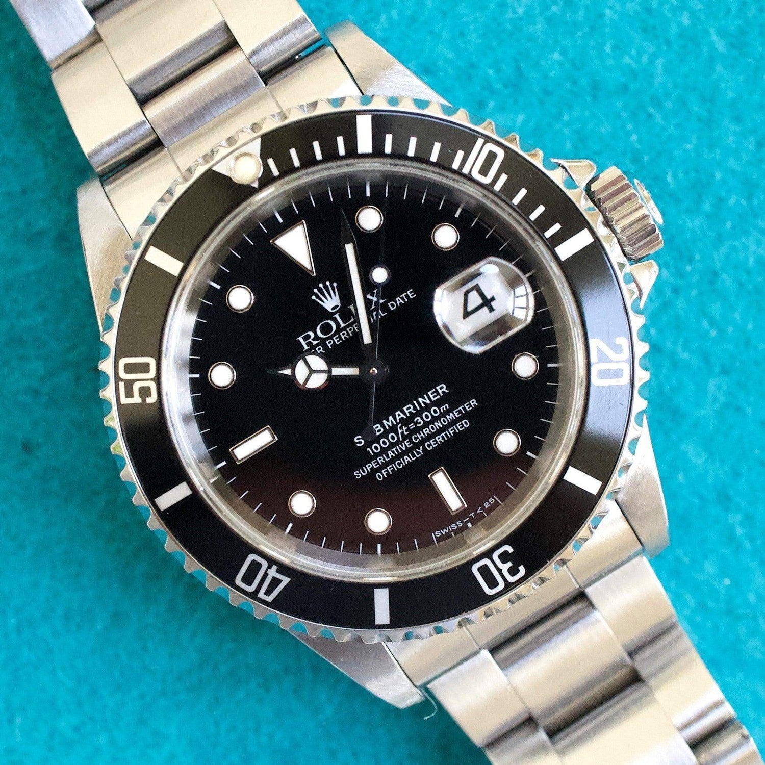 SOLDOUT: Rolex Submariner Date 16610 40MM Automatic Factory Rolex Box 1996