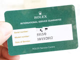 SOLDOUT: Rolex Submariner No Date 5513 1978 Original PRE-COMEX PRECOMEX Dial Factory Rolex Service in 2024 Paperwork
