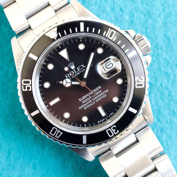 SOLDOUT: Rolex Submariner 168000 40MM Automatic FULLY SERVICED Factory Rolex Box 1987