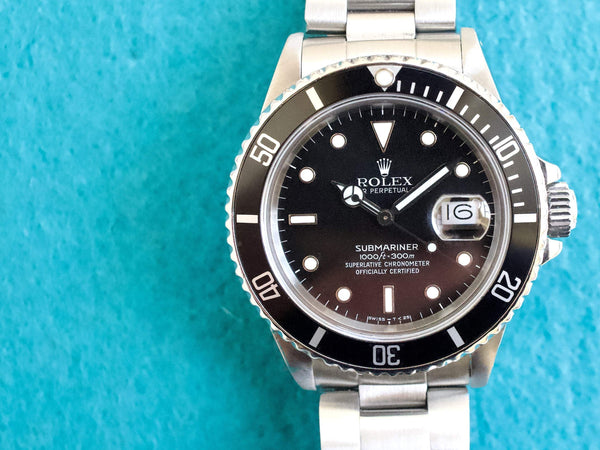 SOLDOUT: Rolex Submariner 168000 40MM Automatic FULLY SERVICED Factory Rolex Box 1987