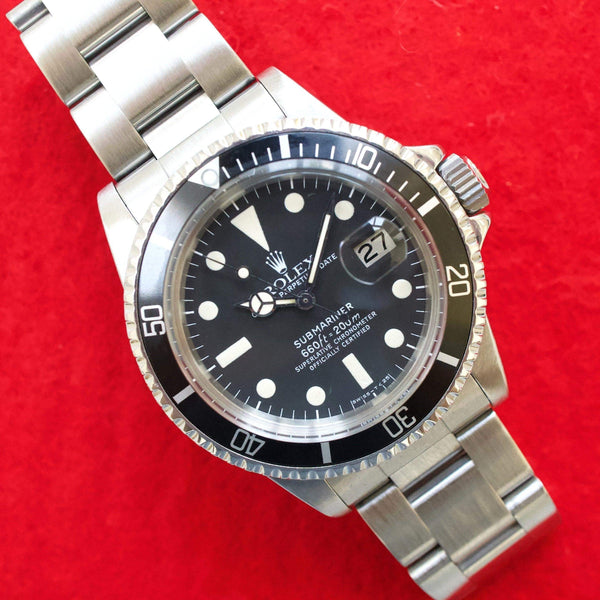 SOLDOUT: Rolex Submariner Date 1680 40MM FEET FIRST MK1 Original Dial and Handset Vintage