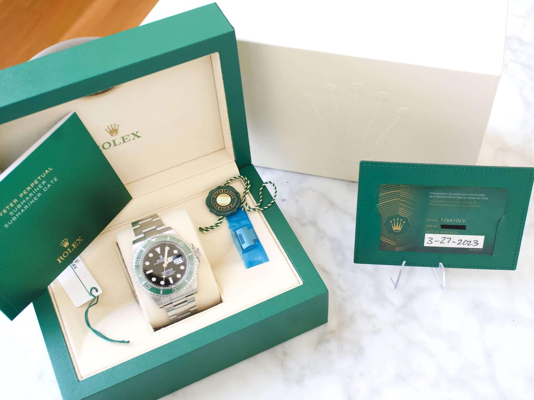 Rolex Submariner Date 126610LV Starbucks 41MM Factory Rolex Warranty Box Papers Guaranteed Authentic - WearingTime Luxury Watches