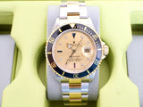 Rolex Submariner Date 116613LN Serti Dial Two-Tone 18k Yellow Gold Steel Automatic Box Papers 2002