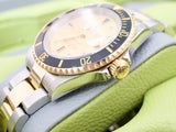 Rolex Submariner Date 116613LN Serti Dial Two-Tone 18k Yellow Gold Steel Automatic Box Papers 2002