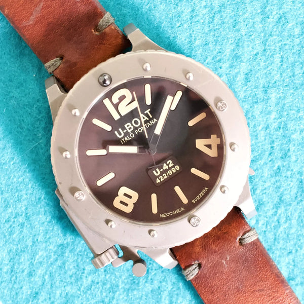 U-Boat U-42  Italo Fontana 53MM Limited Edition Titanium Automatic Limited to 999 Box Papers