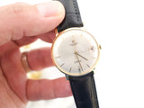 SOLDOUT: Universal Genève Chronometer Automatic 18K Gold Microtor 218-2 Vintage Swiss Watch FULLY SERVICED ONE YEAR WARRANTY