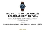 SOLDOUT: IWC Big Pilot IW502710 Le Petit Prince 46MM Annual Calendar Limited to 250 Box and Paper 2023