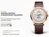 SOLDOUT: Jaeger-LeCoultre Q4132520 Master Control Chronograph 40MM 18K ROSE GOLD Moonphase Full Calendar  Factory Warranty Box Papers 2022