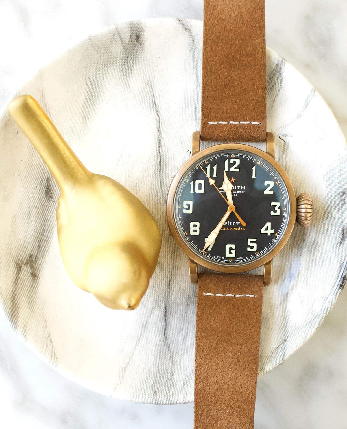 Zenith Pilot Type 20 Extra Special Bronze 29.2430.679 45MM Arabic Numeral Markers Black Bronze Box Automatic - WearingTime Luxury Watches