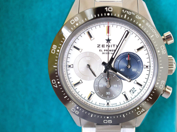 Sold Out: Zenith El Primero Chronomaster Sport 03.3100.3000169.M3100 41mm White Panda  Box Papers CERAMIC Chronograph