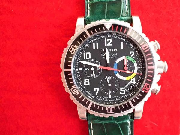 SOLDOUT: Zenith El Primero Rainbow Flyback Chronograph ZE01.0480.405/24 40MM  Factory Zenith Strap/Buckle Fully Serviced by Zenith Under Manufacturer Warranty