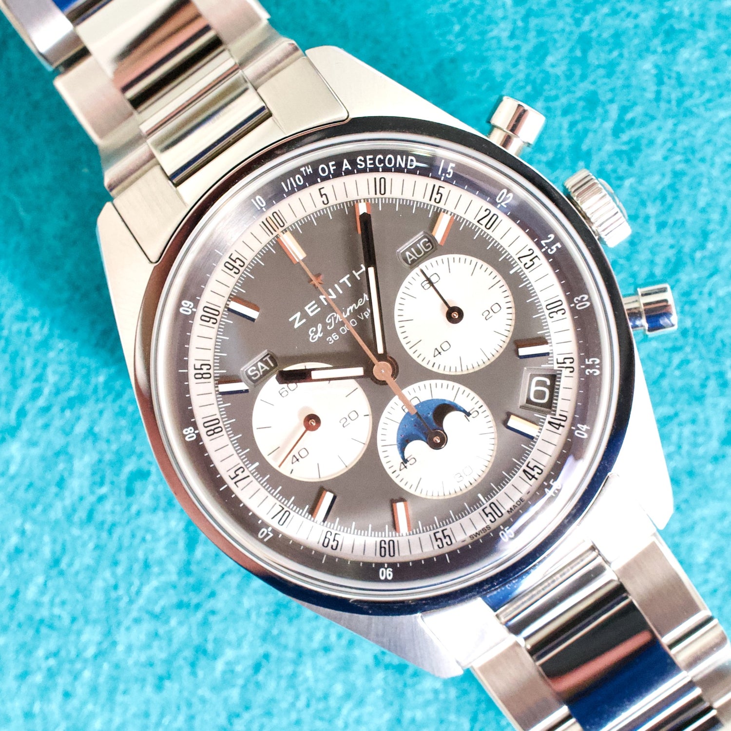 Zenith El Primero Chronomaster 03.3400.3610/39. M3200 38MM Original Triple Calendar Near Mint Automatic Factory Warranty Box Papers 2024