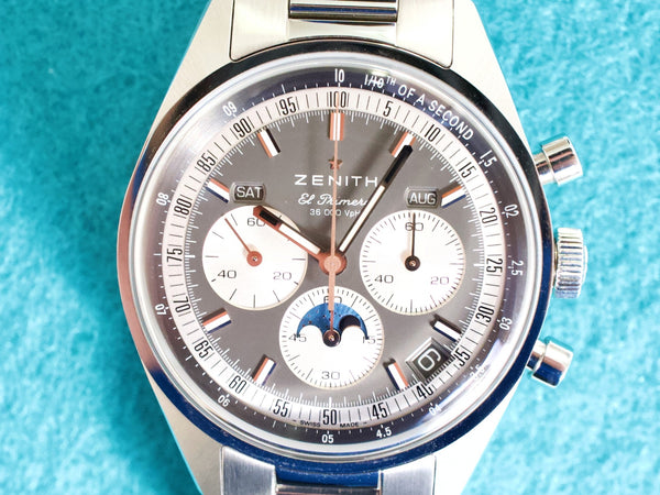 SOLDOUT: Zenith El Primero Chronomaster 03.3400.3610/39. M3200 38MM Original Triple Calendar Near Mint Automatic Factory Warranty Box Papers 2024