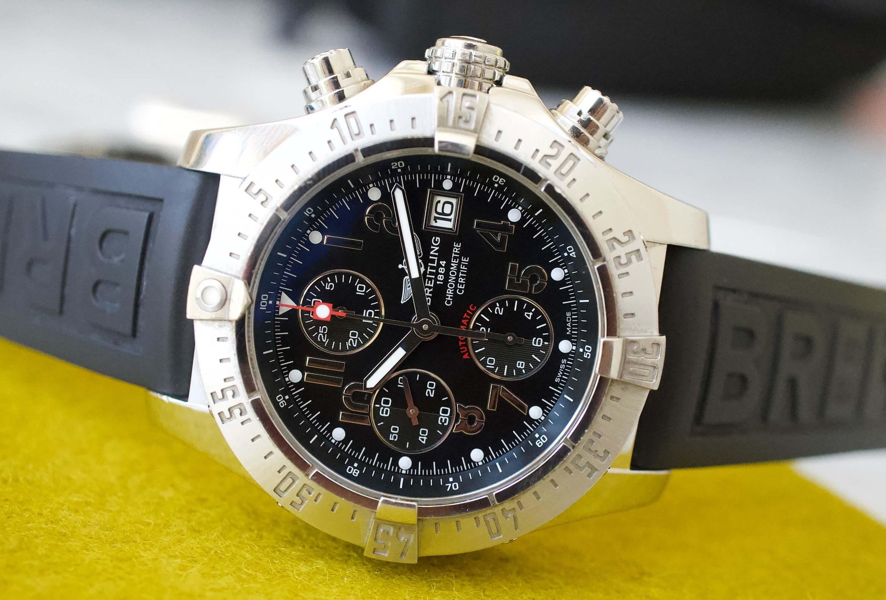 Breitling Avenger Skyland 45MM Chronograph Black Dial A13380 Automatic Box Papers - WearingTime Luxury Watches