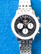 SOLDOUT: Breitling Navitimer 01 43MM AB0120 Black Chronograph Factory Breitling Box Automatic