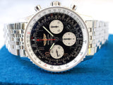 SOLDOUT: Breitling Navitimer 01 43MM AB0120 Black Chronograph Factory Breitling Box Automatic