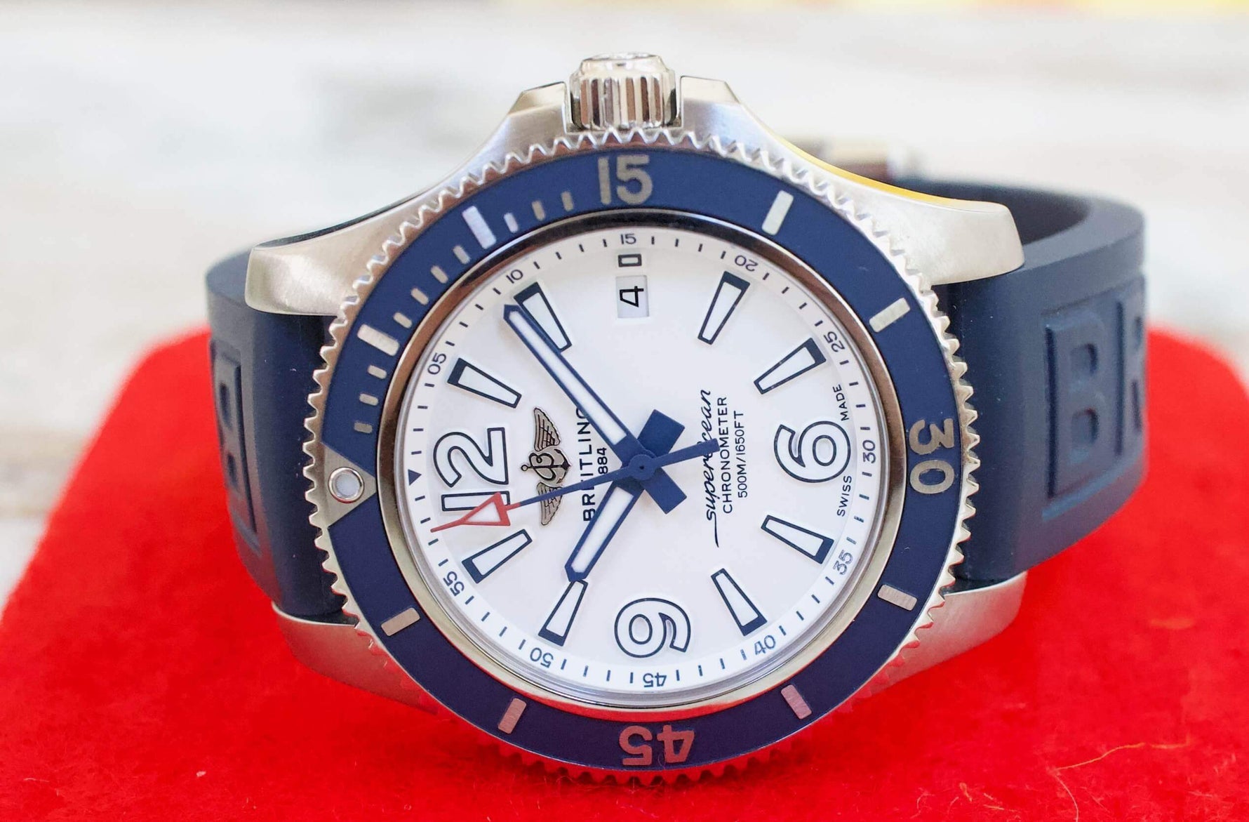 Breitling Superocean 42mm A17366 Divers 500M Box and Papers 2022 Breitling Warranty - WearingTime Luxury Watches