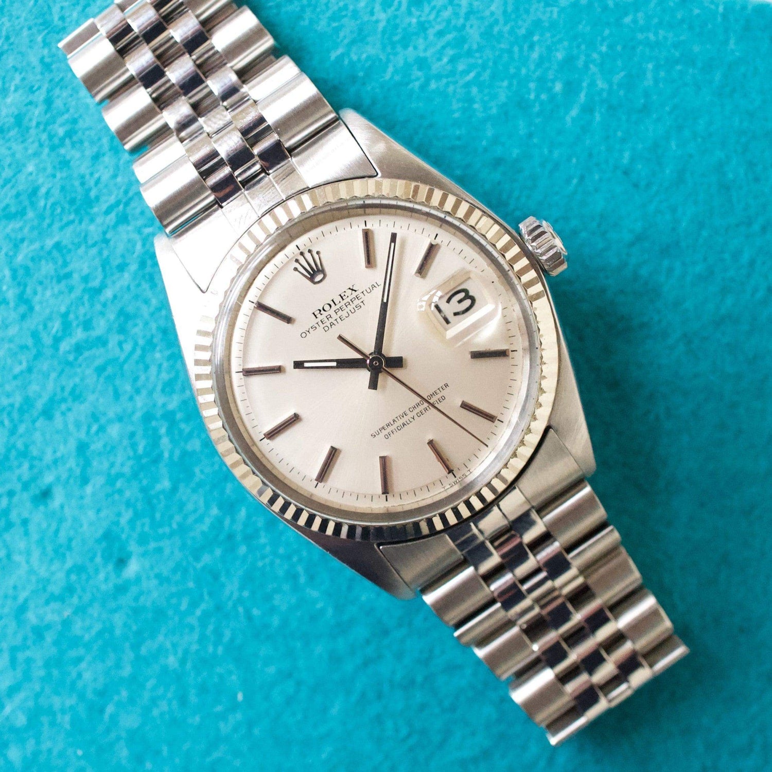 Rolex Datejust 1601 36MM 18K Bezel Near Mint Condition Rolex Box