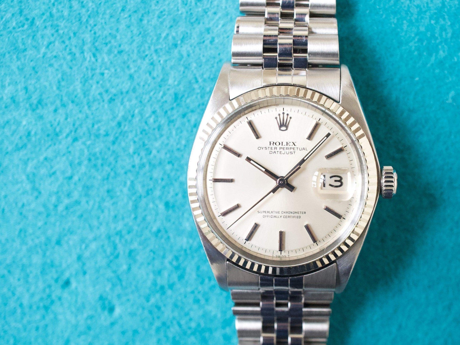 Rolex Datejust 1601 36MM 18K Bezel Near Mint Condition Rolex Box - WearingTime Luxury Watches