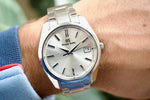 Grand Seiko Heritage 40MM Quartz Silver Dial Box Papers SBGP001G - WearingTime Luxury Watches