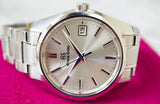 SOLDOUT: Grand Seiko Heritage 40MM Quartz Silver Dial Box Papers SBGP001G