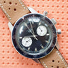 SOLDOUT: Heuer Autavia 7763C 40MM Vintage Racing Chronograph Black Steel 1968 Serviced 2024