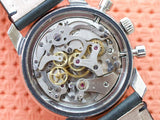 SOLDOUT: Heuer Autavia 7763C 40MM Vintage Racing Chronograph Black Steel 1968 Serviced 2024