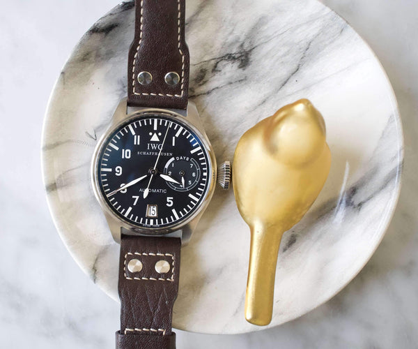 SOLDOUT: IWC Big Pilot 500201  Rare Transitional 46mm 7 Day Power Reserve IWC Box and Warranty Card