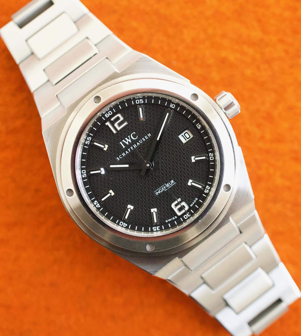 SOLDOUT: IWC Ingenieur IW322701 Black Dial Automatic Box and Paperwork 42.5MM Steel