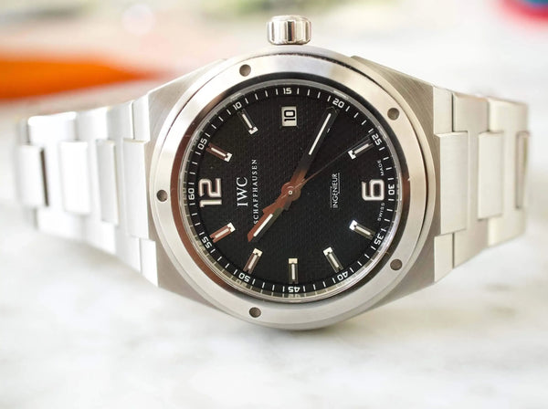 SOLDOUT: IWC Ingenieur IW322701 Black Dial Automatic Box and Paperwork 42.5MM Steel