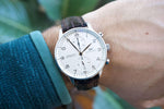 IWC Portuguese IW371445 40MM White Dial Chronograph Box and Papers - WearingTime Luxury Watches