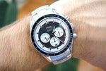 Omega Speedmaster 42MM Automatic Chronograph Panda Steel Box Papers Schumaker Limited 35075100 - WearingTime Luxury Watches