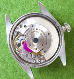 ROLEX 1500 Oyster Perpetual Date 34MM BOX AND PAPERS RIVET BRACELET VINTAGE - WearingTime Luxury Watches