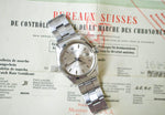 ROLEX 1500 Oyster Perpetual Date 34MM BOX AND PAPERS RIVET BRACELET VINTAGE - WearingTime Luxury Watches