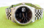 Rolex 16220 Datejust 36MM Automatic Quickset Sapphire Engine Turned Jubilee Box CERTIFIED Year 2000 No Holes - WearingTime Luxury Watches