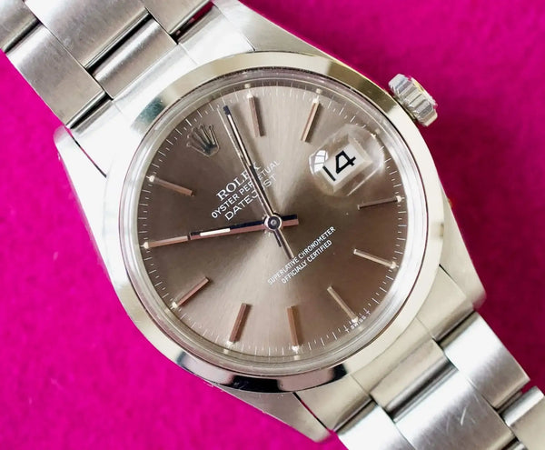 SOLDOUT: Rolex Datejust 16000 36mm "Cappuccino" Box Tag Manuals Serviced Quickset Oyster 1978