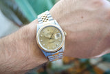 SOLDOUT: Rolex Datejust 16233 36MM Factory Diamond Two Tone Jubilee Quickset Box