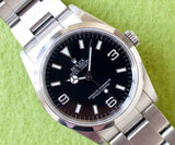 SOLDOUT: Rolex Explorer 114270 36MM 2004 Factory Rolex Service Rolex Warranty Card Box