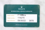 SOLDOUT: Rolex Explorer 114270 36MM 2004 Factory Rolex Service Rolex Warranty Card Box