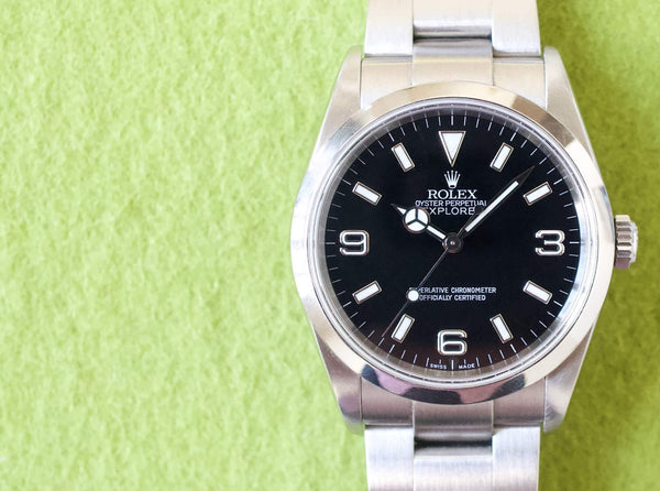 SOLDOUT: Rolex Explorer 114270 36MM 2004 Factory Rolex Service Rolex Warranty Card Box