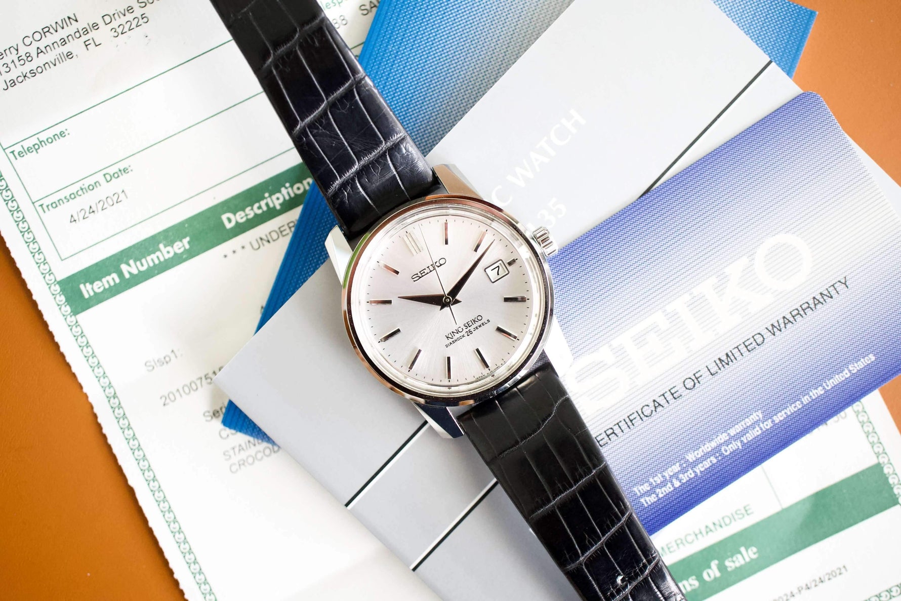 Seiko King Seiko 6L35-00D0 38MM Date, Limited to 3000, SERVICED Silver Steel Box + Papers Automatic 2021 - WearingTime Luxury Watches