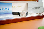 Seiko King Seiko 6L35-00D0 38MM Date, Limited to 3000, SERVICED Silver Steel Box + Papers Automatic 2021 - WearingTime Luxury Watches