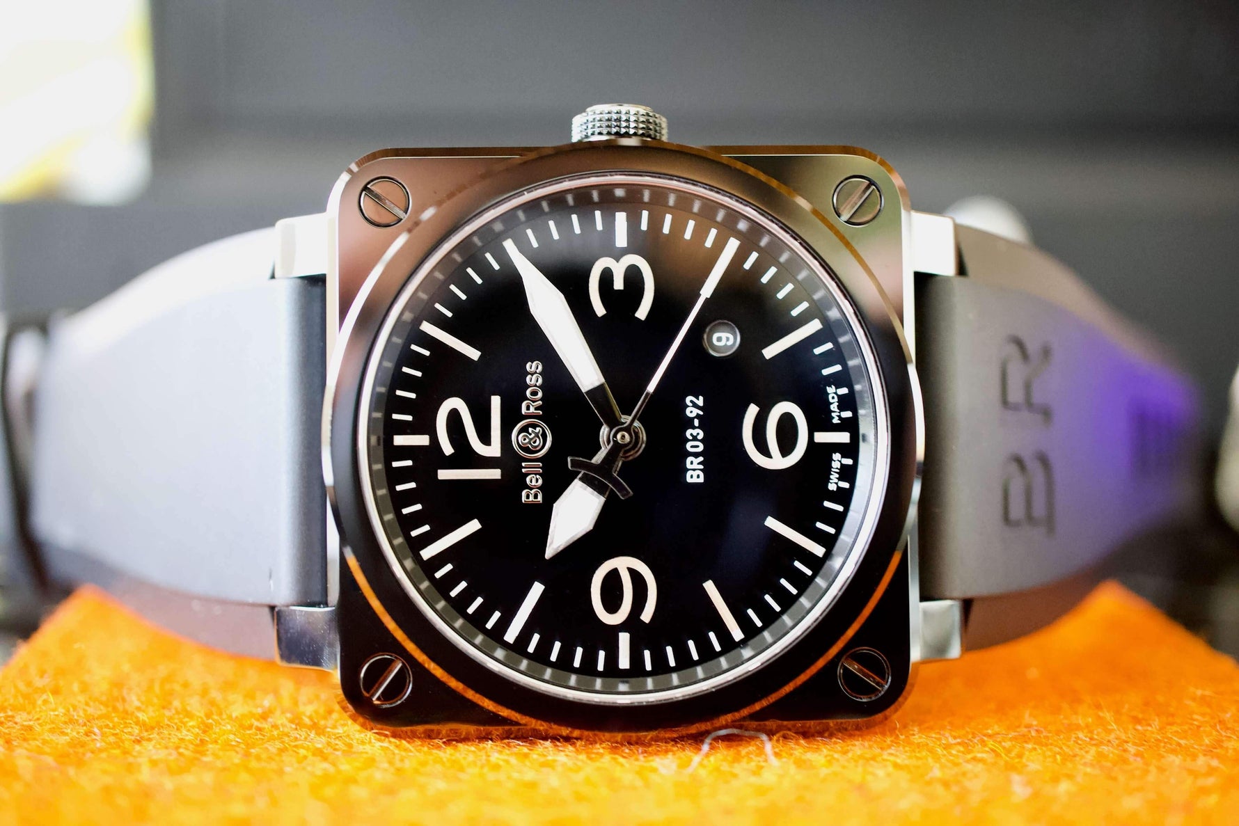 SOLD OUT: Bell & Ross Aviation BR 03-92 42MM Date, Ceramic Black Steel, Cermaic Box Automatic 2007 - WearingTime Luxury Watches