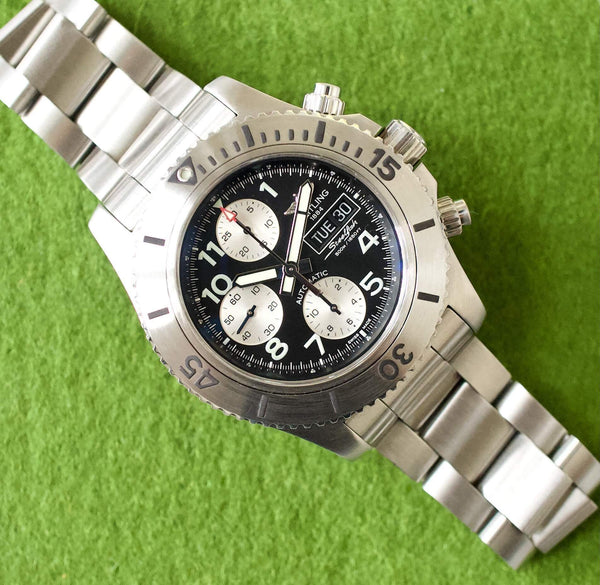 SOLD OUT: Breitling SuperOcean Steelfish Chronograph II 44MM Box and Manuals A13341