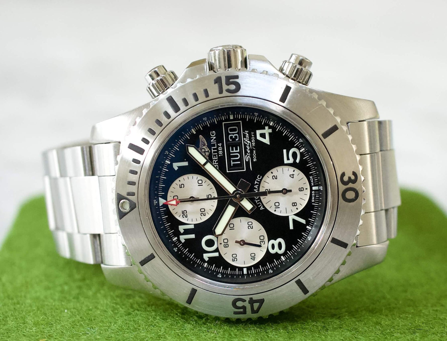 SOLD OUT: Breitling SuperOcean Steelfish Chronograph II 44MM Box and Manuals A13341 - WearingTime Luxury Watches