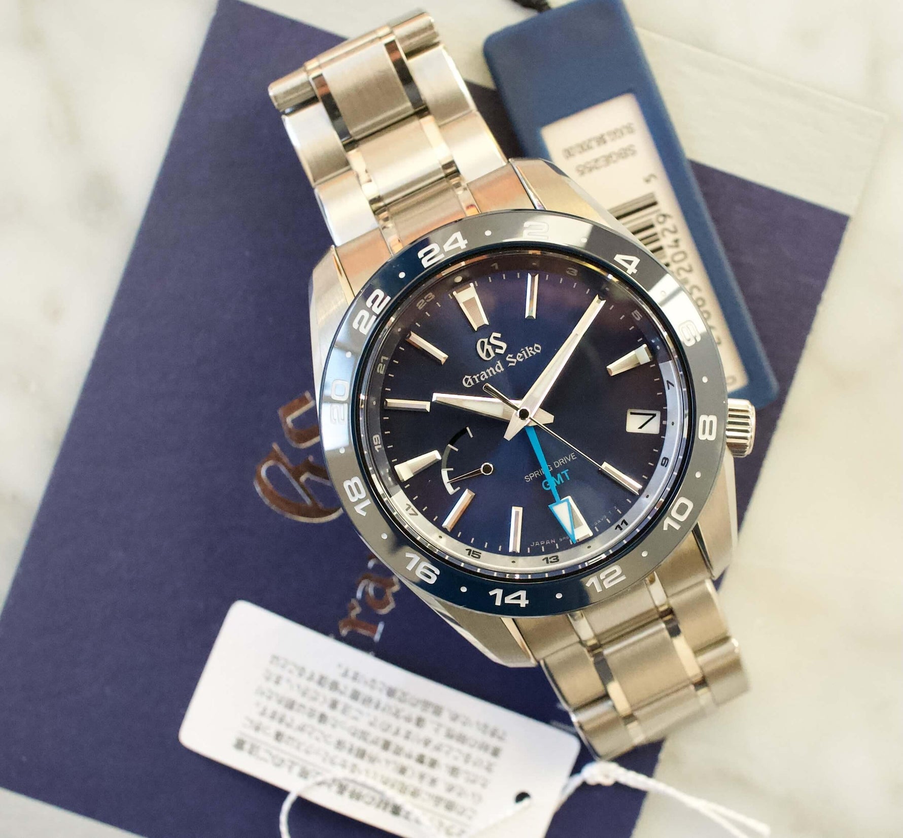SOLD OUT: Grand Seiko Sport SBGE255 Sport GMT 40.5mm 2020 Box and Papers Blue Dial - WearingTime Luxury Watches