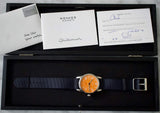 SOLD OUT: Nomos Club 38.5MM Manual Wind Nato Strap Box and Papers NEW 2022 Orange