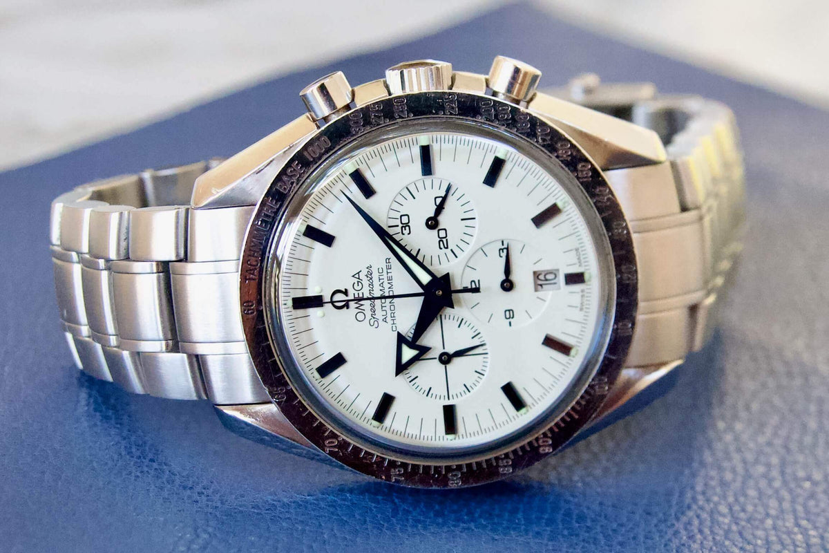 SOLD OUT: Omega Speedmaster Broad Arrow 1957 Column Wheel Automatic Chronograph 3551.20 42MM Automatic - WearingTime Luxury Watches