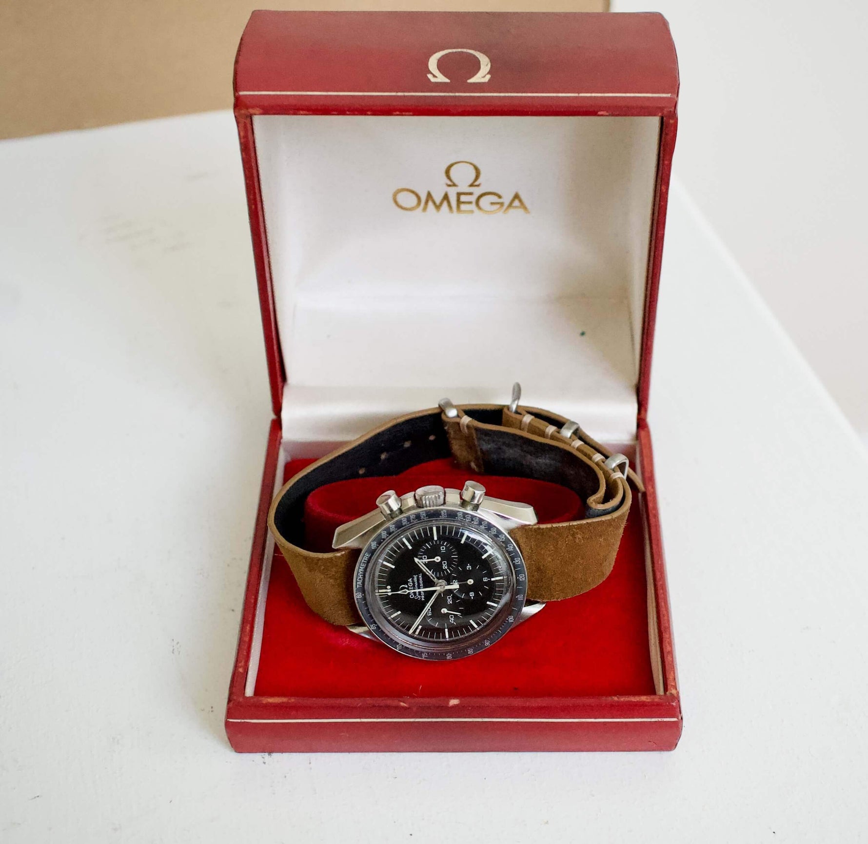 SOLD OUT: Omega Speedmaster Moonwatch Pre Moon 145.022-69 145.022 69 Step Dial 42mm Chronograph 1971 - WearingTime Luxury Watches